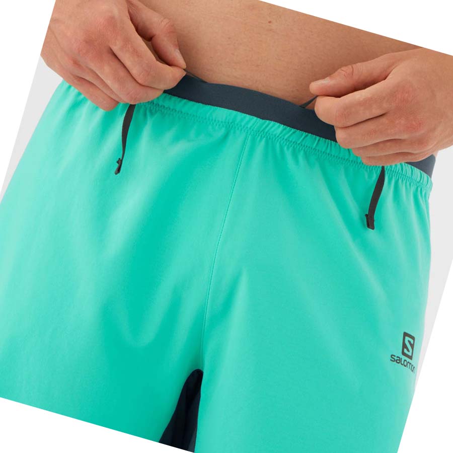 Bermudas Salomon CROSS 7'' NO LINER Hombre Verde Menta | MX 3173MQZ